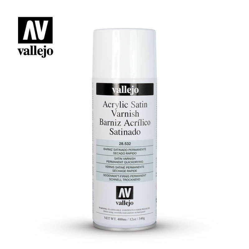 Vallejo Satin Varnish Acrylic Spray 400ml 28532